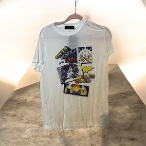 Junk Food Clothing White Graphic Tee with Bold Design